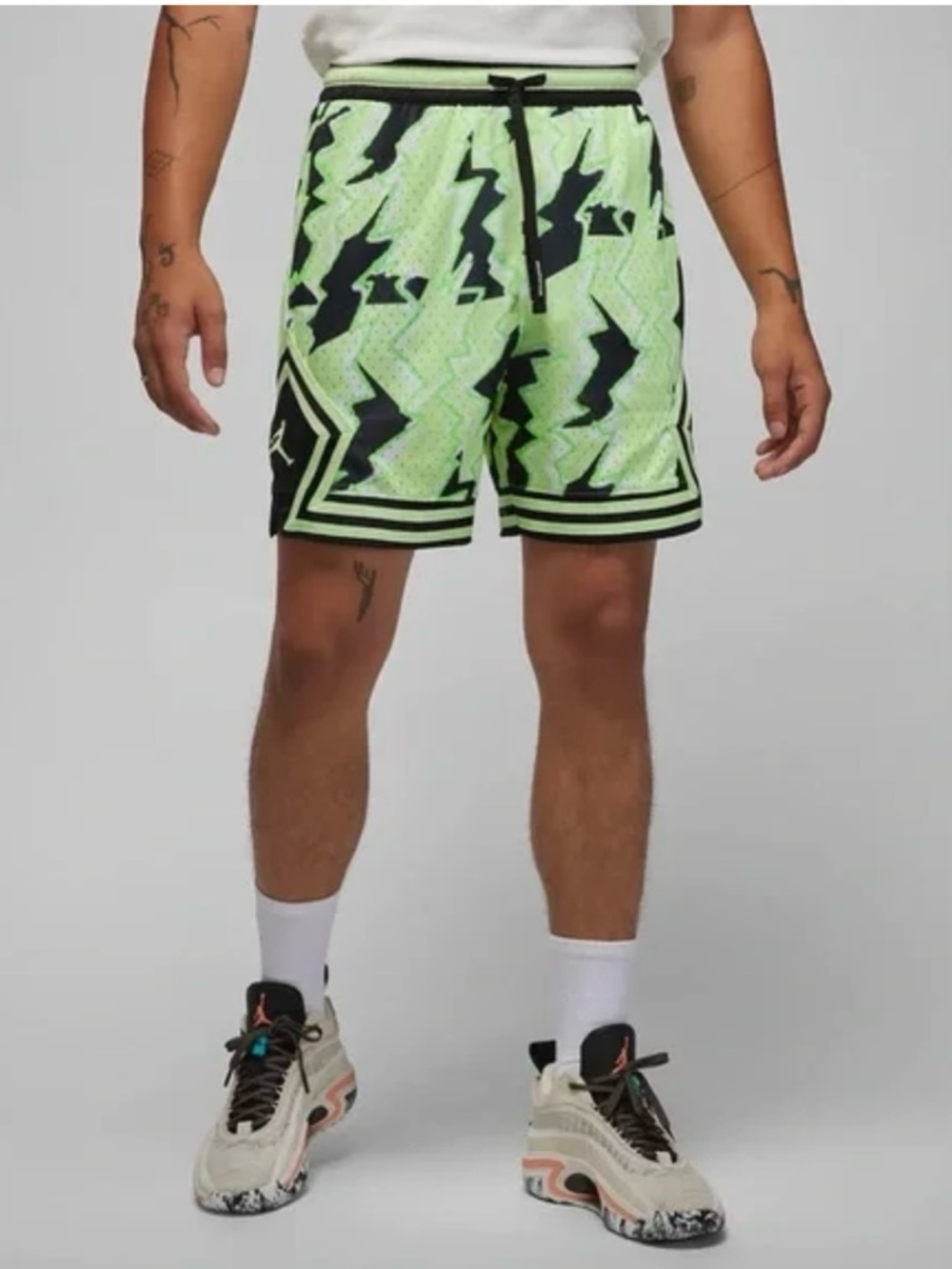 Jordan Dri-FIT Sport BC Diamond Shorts Green Black Jumpman Mens Small